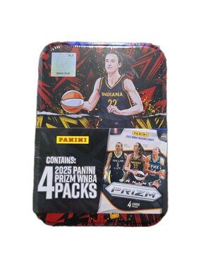 2025 PANINI PRIZM WNBA Basketball 4 Pack Caitlin Clark Tin Box Sealed